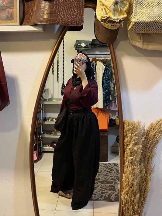 Crop cotton shirt