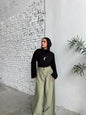 Crop cotton shirt