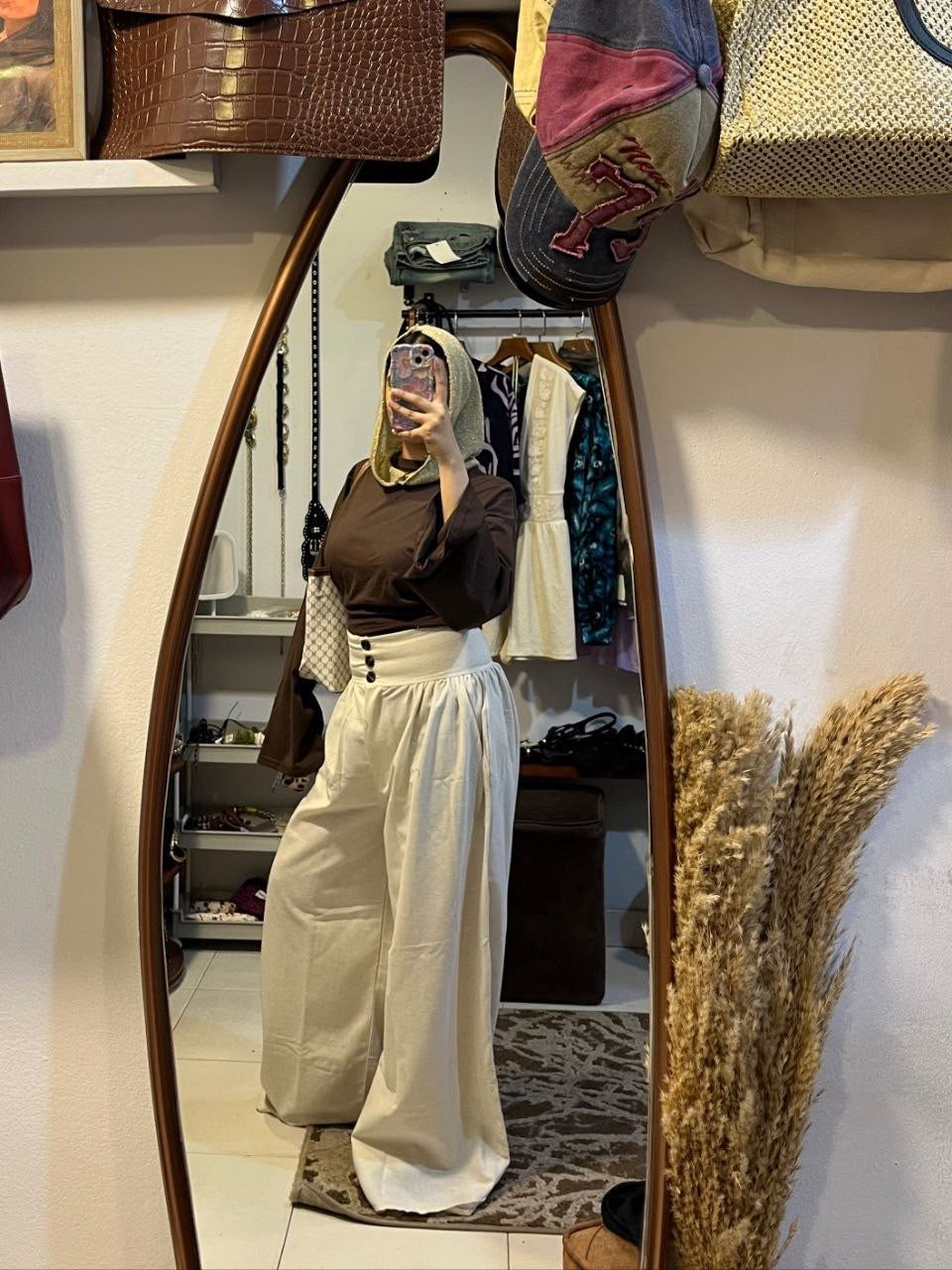 Crop cotton shirt