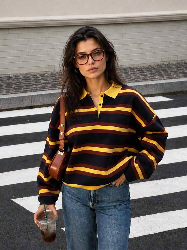 Yellow Striped T_Shirt