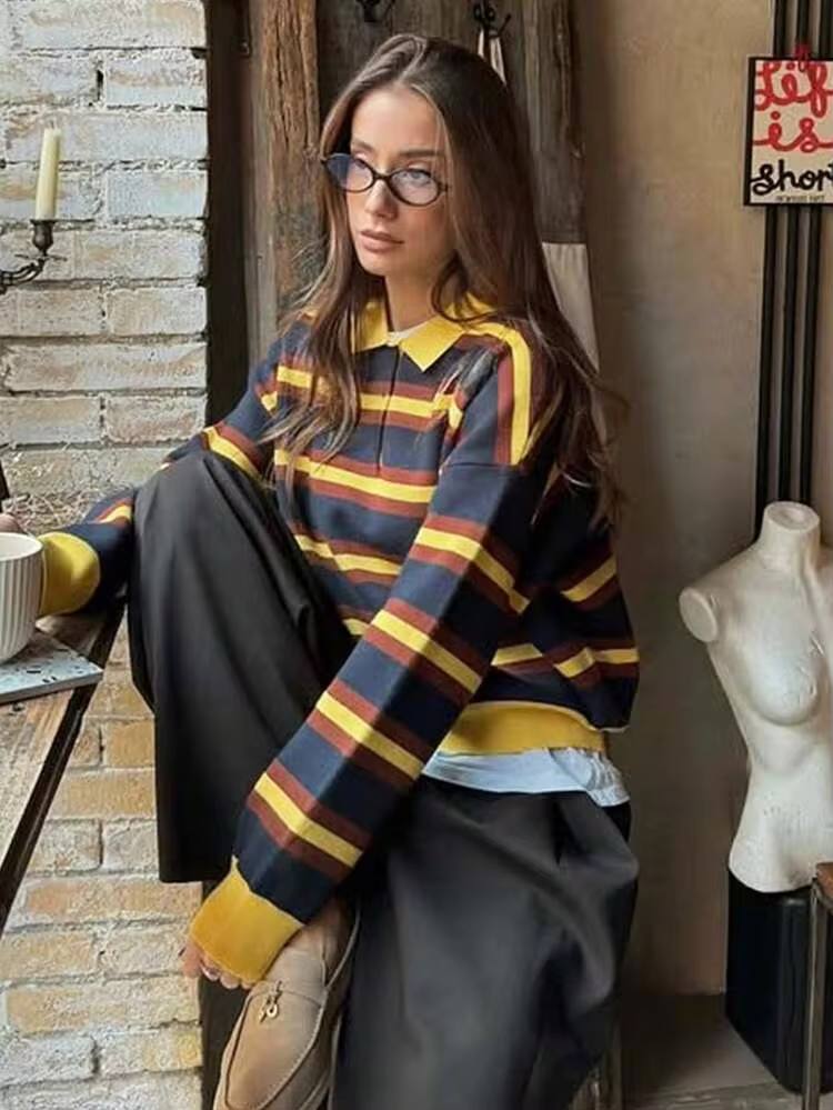 Yellow Striped T_Shirt