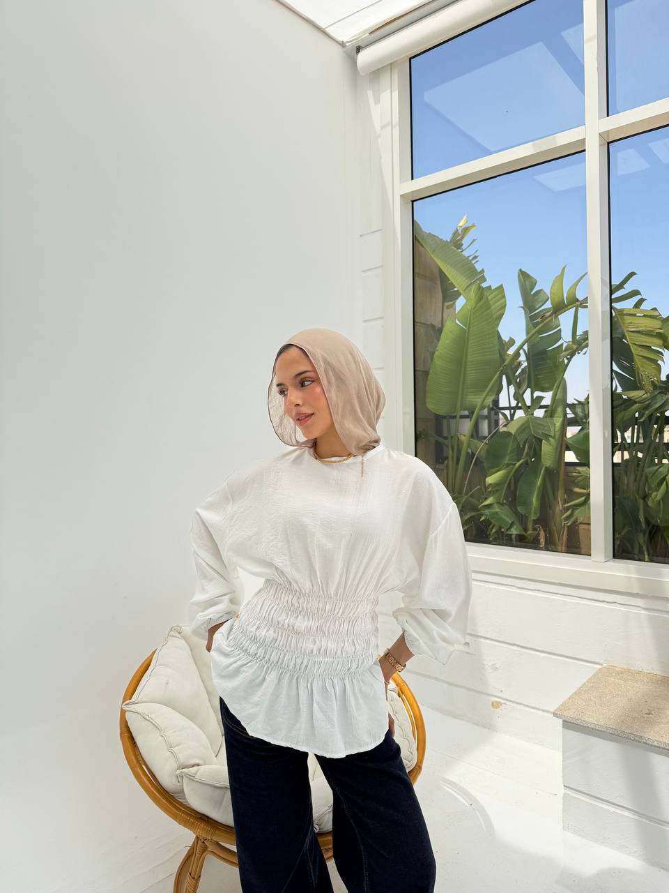 Galaxy Cinch-Waist Top