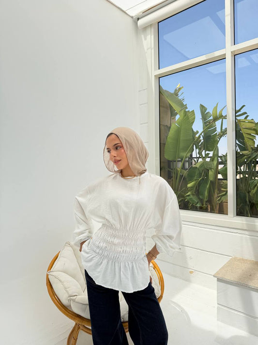Galaxy Cinch-Waist Top