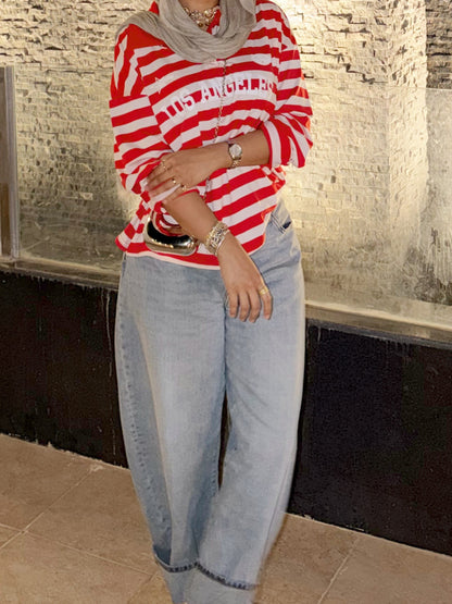 Striped Fitted T_shirt
